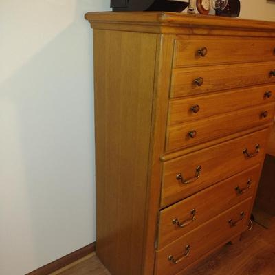 Lexington Solid Wood 5 Drawer Tall Dresser