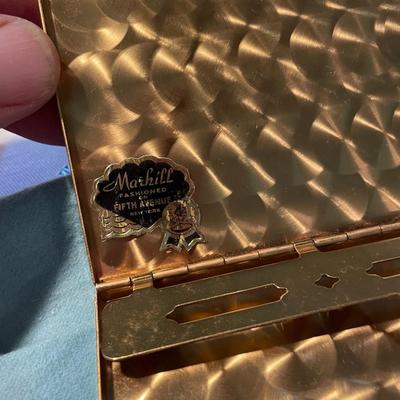 Vintage Marhill Jade Bead Cigarette Case