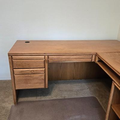 L Shape Wood Desk