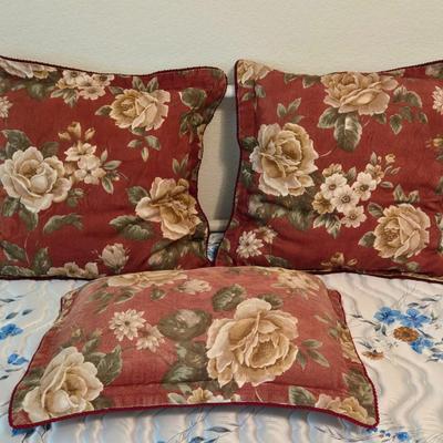 Rose Decorative Pillows (3)