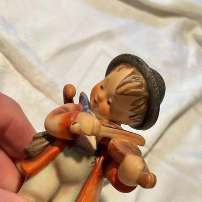 Vintage Goebel Hummel Figurines: "Little Cellist" and "Little Fiddler"