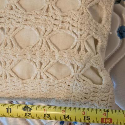 Set of 4 Crochet Pillows