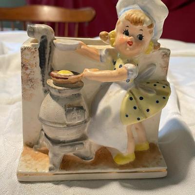 Vintage Napco Child Chef Vase