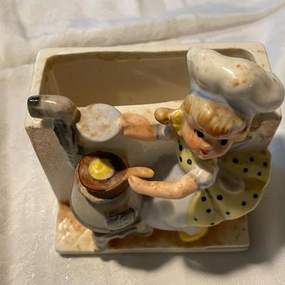 Vintage Napco Child Chef Vase