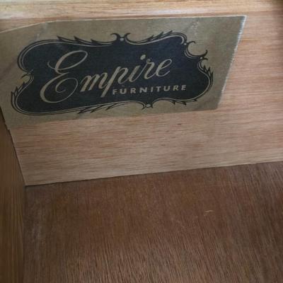 Empire Dresser with Built In Jewelry Boxes & 2 Mirrors