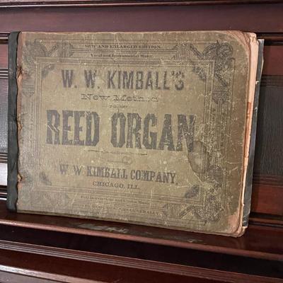 GORGEOUS Antique W.W. Kimball Reed Pump Pedal Organ