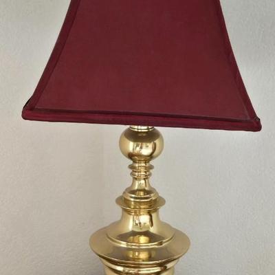 Brass Lamp with Silk Shade #2