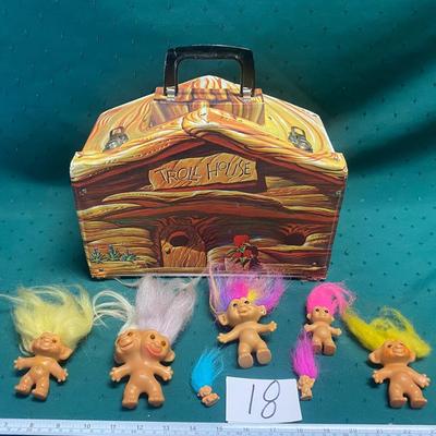 Vintage 1960s Troll House and Dolls
