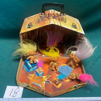 Vintage 1960s Troll House and Dolls