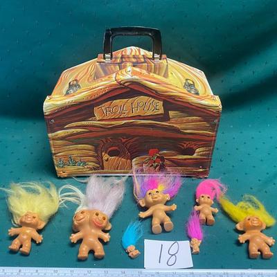 Vintage 1960s Troll House and Dolls