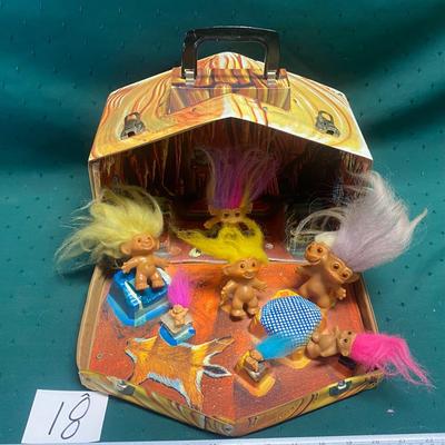 Vintage 1960s Troll House and Dolls