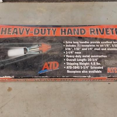 NEW HEAVY-DUTY HAND RIVETER