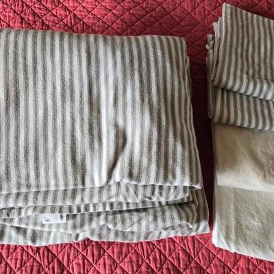 (2) Sets Of Flannel King Size Sheets