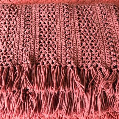 Mauve Crochet Blanket
