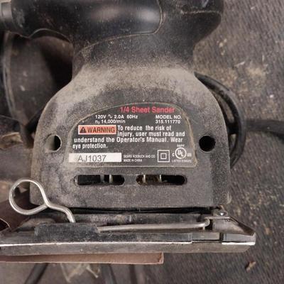 CRAFTSMAN 1/4'" SHEET SANDER-DRILL AND DRILL BITS