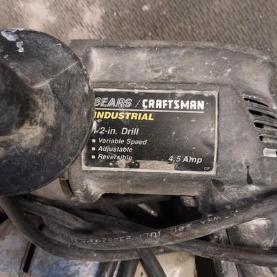 CRAFTSMAN INDUSTRIAL 1/2" DRILL AND DRILL