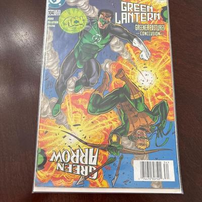 Green Lantern vintage comic book
