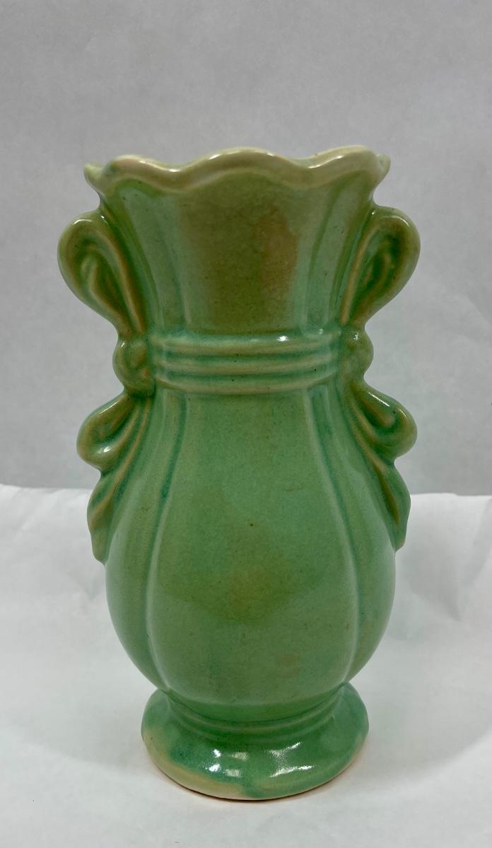 Vintage Mccoy Green Pottery Vase 1739