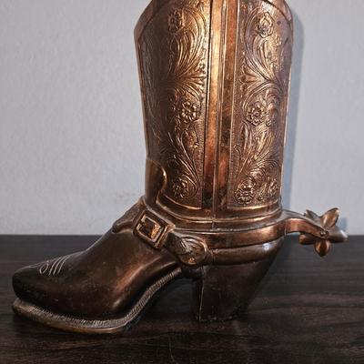 Vintage Copper Cowboy boot