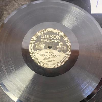Vintage Edison Thick Disc Records