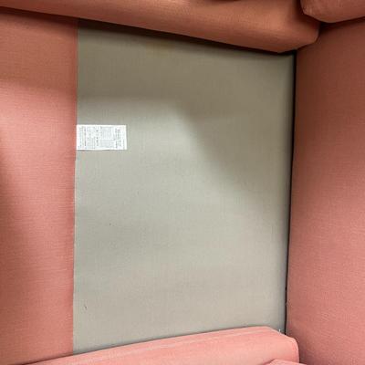 Gorgeous Pink Sectional Couch! Made by Ritzman Custom Upholstery 81x38x33 and 68x38x33