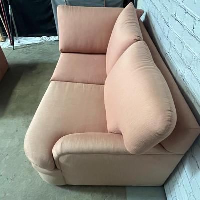Gorgeous Pink Sectional Couch! Made by Ritzman Custom Upholstery 81x38x33 and 68x38x33