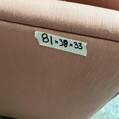 Gorgeous Pink Sectional Couch! Made by Ritzman Custom Upholstery 81x38x33 and 68x38x33