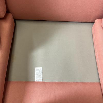 Gorgeous Pink Sectional Couch! Made by Ritzman Custom Upholstery 81x38x33 and 68x38x33