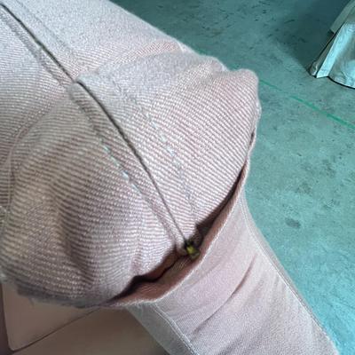 Gorgeous Pink Sectional Couch! Made by Ritzman Custom Upholstery 81x38x33 and 68x38x33