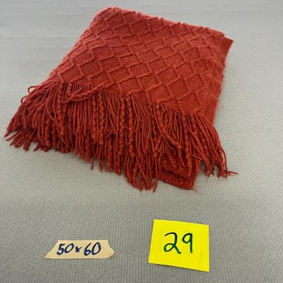 Beautiful Red Throw Blanket - 50x60