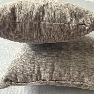 Set of Grey Throw Pillows - 17x13