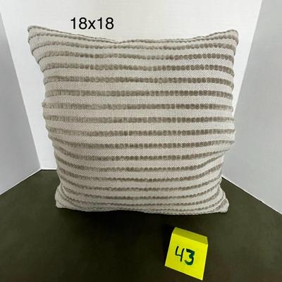 Beautiful Beige Throw Pillow - 18x18