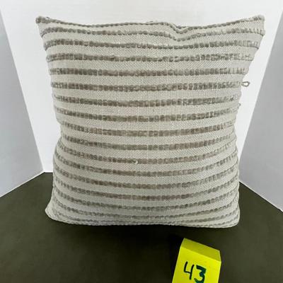 Beautiful Beige Throw Pillow - 18x18
