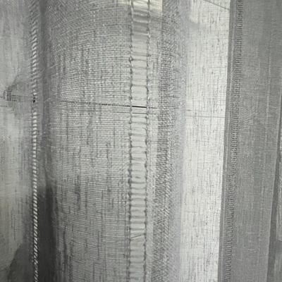 Sheer Grey Set of Curtain Panels - 50x95
