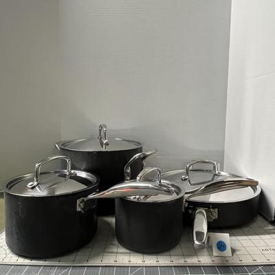 Anolon Allure Set of Nonstick Pots and Pans 