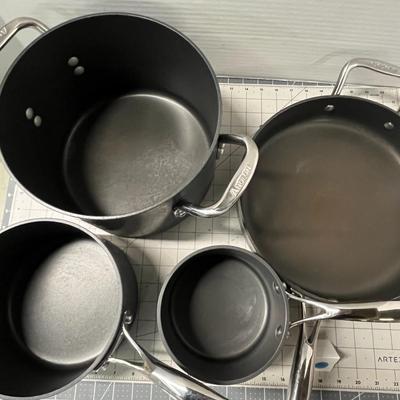 Anolon Allure Set of Nonstick Pots and Pans 