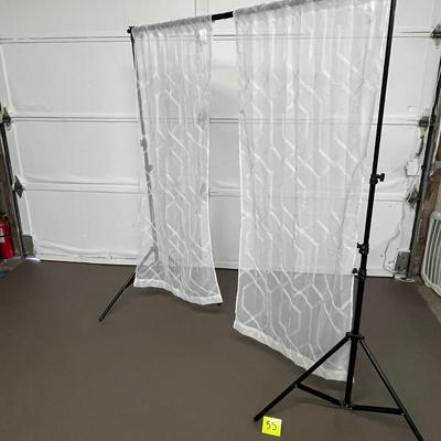 White Sheer Set of Curtain Panels - 28x63
