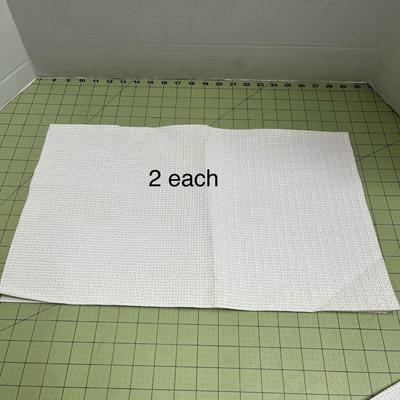 Cream Non-slip Drawer Liners - Set of 9