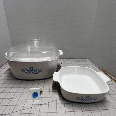 Corning Ware Baking Dish Set - Set of 2 Dishes with Lid