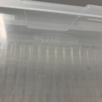 Sterilite and Rubbermaid Clear Box Bins