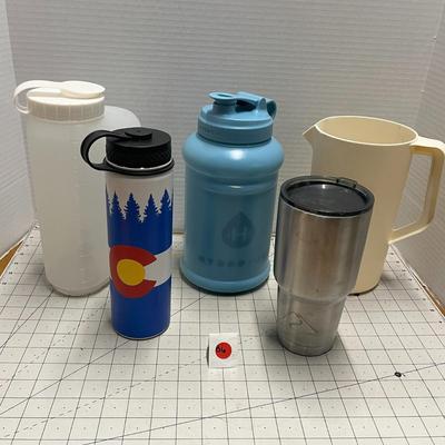 Lot of Jugs, Mugs and Water Bottles