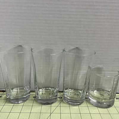 Glass Cups and Tumblers - Set of 29 small and 3 Tall