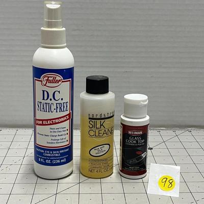 Cleaning Products - Electronic Cleaner, Silk Cleaner and Glass Cooktop Cleaner