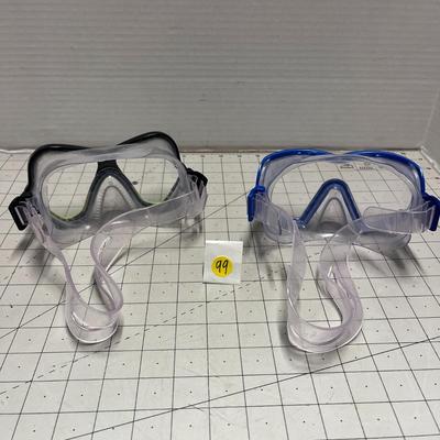 Dive Goggles with Nose Cover - Set of Two