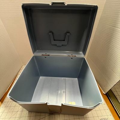 Plastic Box with Latch and Handle - 12.5 x 10 x 10