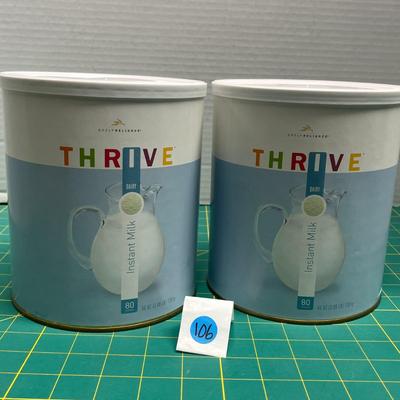 2 Thrive Instant Milk - 48oz - Food Storage Cans (Shelf Reliance)