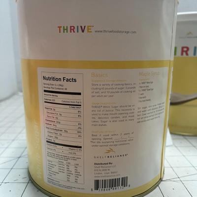 2 Thrive White Sugar - 91.2oz - Food Storage Cans (Shelf Reliance)