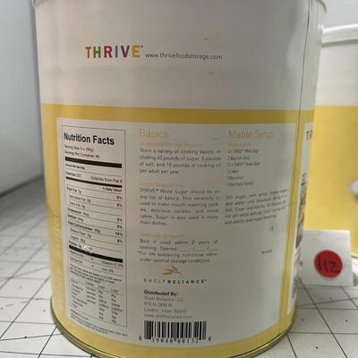 2 Thrive White Sugar - 91.2oz - Food Storage Cans (Shelf Reliance)