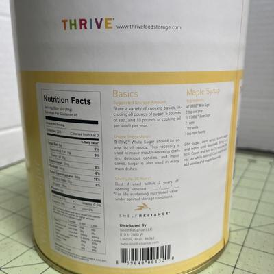 2 Thrive White Sugar - 91.2oz - Food Storage Cans (Shelf Reliance)