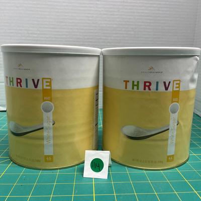 2 Thrive White Sugar - 91.2oz - Food Storage Cans (Shelf Reliance)